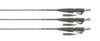 Fox Edges Naturals Submerge Lead Clip Leaders 75cm 30lb 40lb 3 Stück