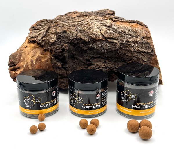 Nash Bait Scopex Squid Wafters 12mm 15mm 20mm 100g