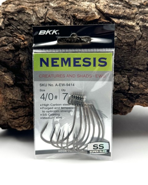 BKK Nemesis Creatures & Shads Worm Hook Offset Haken