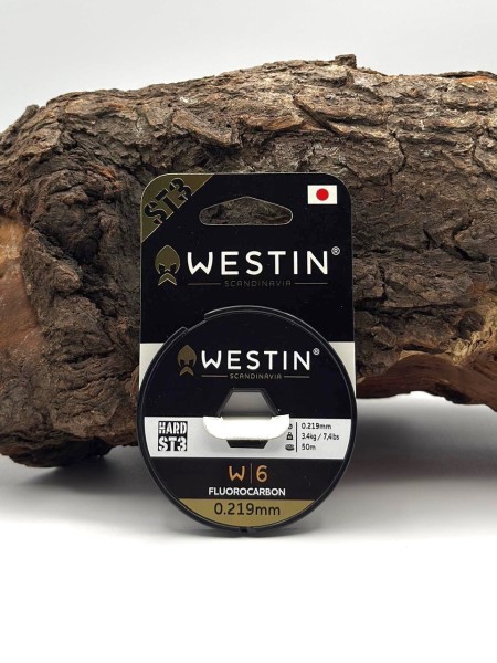 Westin W6 ST3 Fluorocarbon 0.219mm 3.4kg/7.4lbs 50m Clear Vorfachmaterial