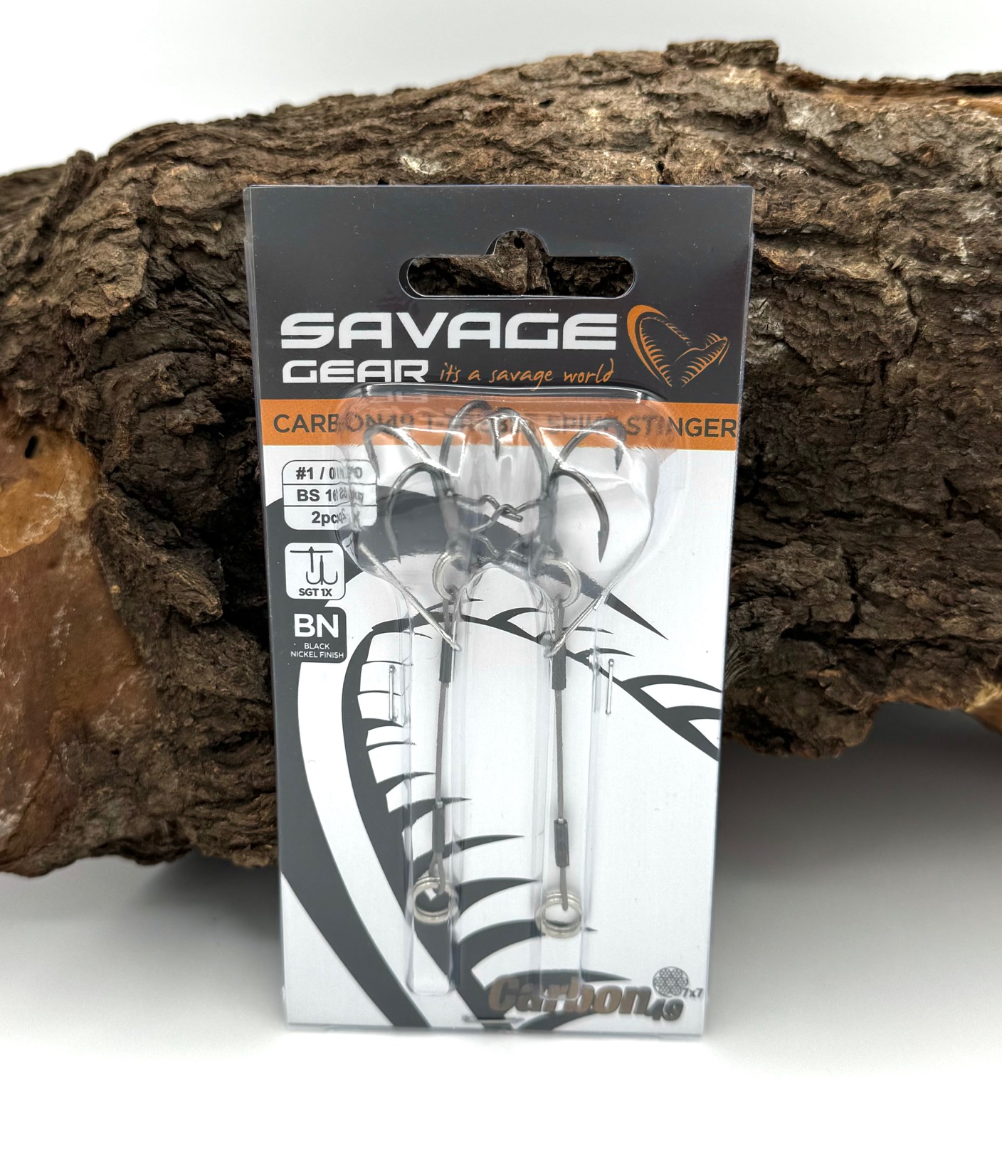 Savage Gear Carbon49 T-Treble Spike Stingers Hakengröße #1 #1/0