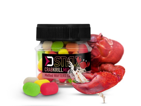 Delphin D Snax Wafter Fluo Mix 10x7mm 20g 8 Sorten Hookbaits