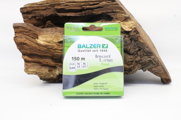 Balzer Iron Line Trout Chartreuse 150m 0,04mm 2,8kg 0,06mm 4,1kg