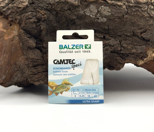 Balzer Camtec Speci Schonhaken Silber 60cm Gr. 2 4 6 8 10 12 14 16 18