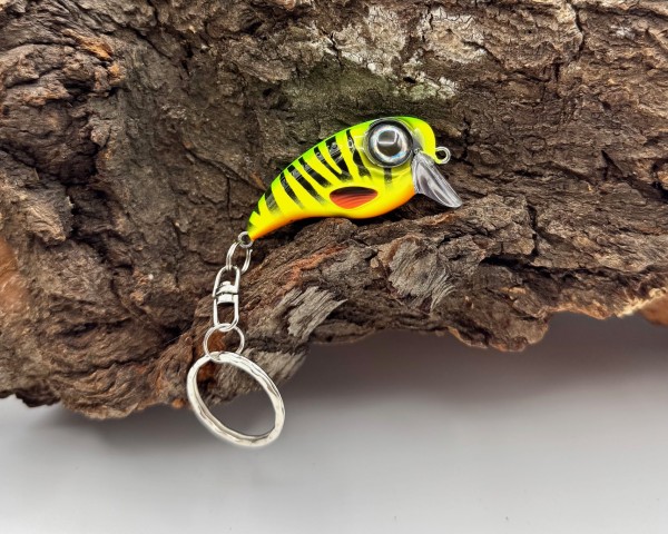 Spro Fat IRIS Key Ring Schlüsselanhänger Firetiger Perch Northem Pike