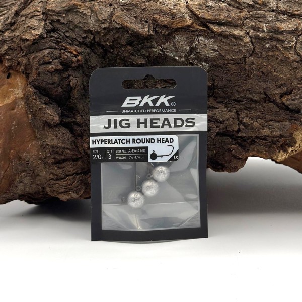 BKK Hyperlatch Round Head 2/0 Jighaken 3,5g - 20g mit Baitholder