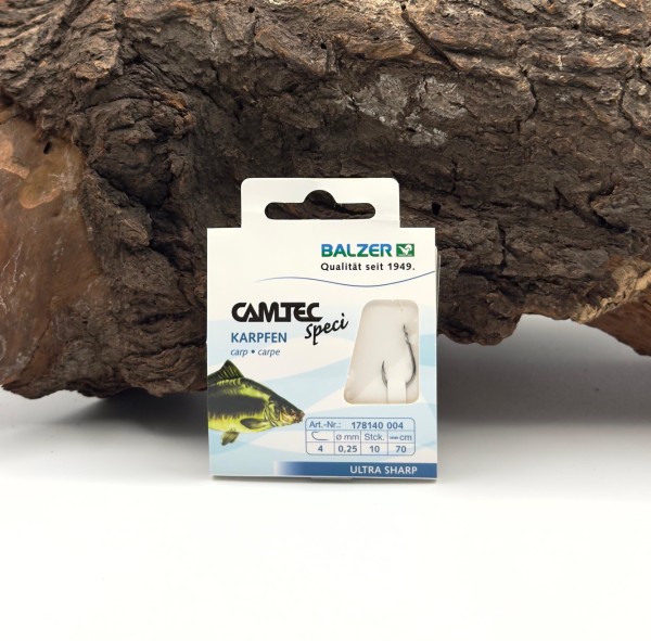 Balzer Camtec Speci Karpfen Schwarz 70cm Gr. 2 4 6 8 SALE