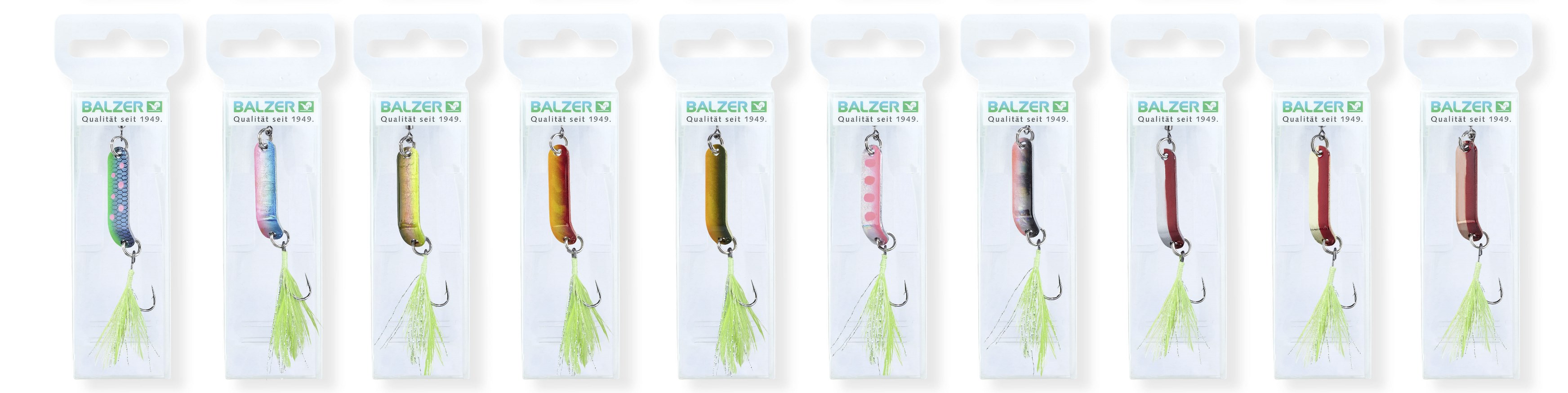 Forellen Wobbler Set Trout Crank mit GLOW Einzelhaken 6 St 3cm 1,5 g