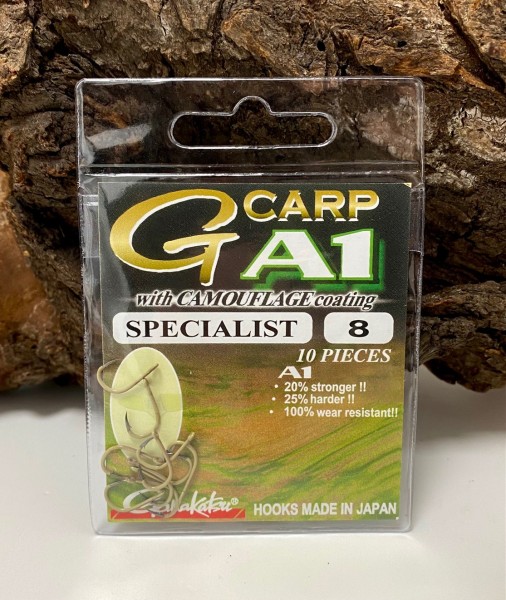 Gamakatsu A1 G-Carp Super Hooks Camouflage Sand Gr. 2 4 6 8