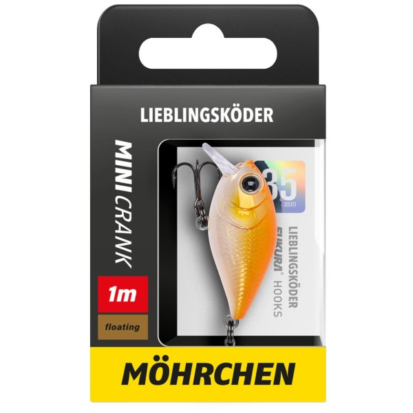 Lieblingsköder Mini Crank Wobbler 35mm 3,6g Floating 16 Farben