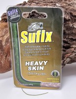 Sufix Heavy Skin Green 20m 15lb 7kg Karpfenvorfach mit Dispenser ABVERKAUF