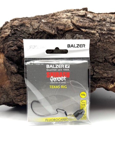 Balzer Shirasu Street Texas Rig 35cm Fluorocarbon Ø 0,28mm 0,33mm 0,37mm