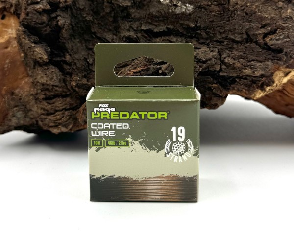 Fox Rage Predator 19-Strand Coated Wire 10m - 26lb/12kg 46lb/21kg Stahlvorfach