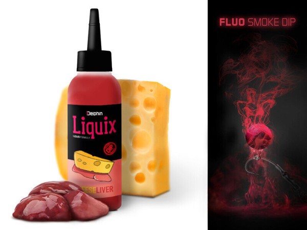 Delphin Fluo Dip D Snax Liquix 8 Sorten Liquid Booster Supreme Power Bait Smoke 100ml
