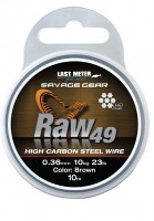 Savage Gear Raw49 0.36mm 11kg 24lb Uncoated Brown 10m Savage Gear Raw49 0.36mm 11kg 24lb Uncoated Brown 10m
