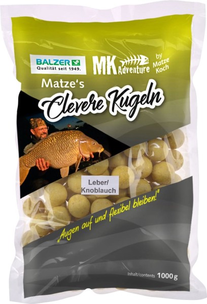 Balzer MK Boilies Matze´s Clevere Kugel 16/20mm 6 Sorten Mix 1kg