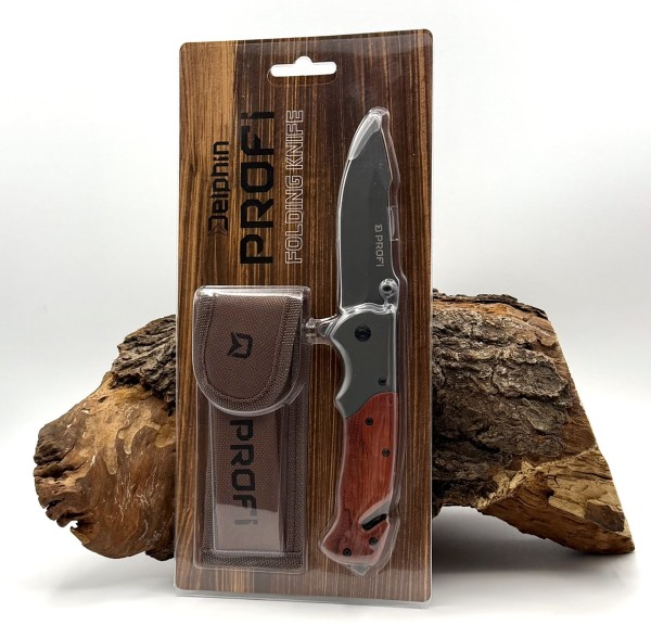 Delphin PROFI Klappmesser Outdoor Messer mit Stoffscheide
