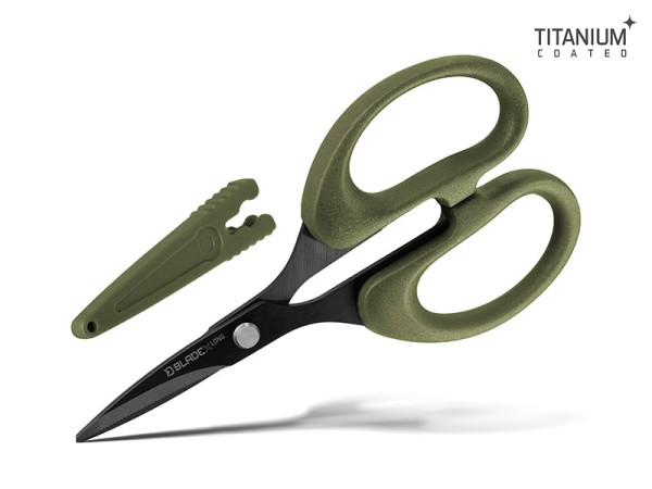 Delphin BladeX Long Titan Schere 12cm für Geflechtschnüre