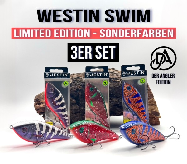 Westin Swim Glidebait 12cm 53g Suspending 3er Set Limited Edition