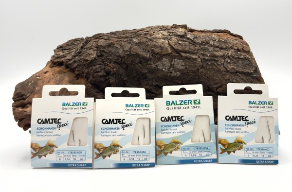 Balzer Camtec Speci Schonhaken Silber 60cm Gr. 2 4 6 8 10 12 14 16 18