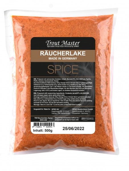Spro Trout Master Räucherlake Spicy 500g Made in Germany