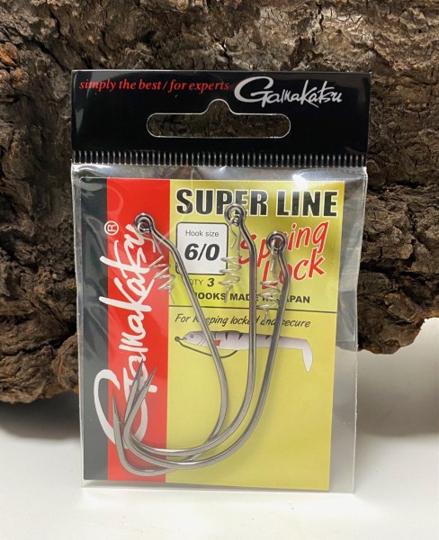 Gamakatsu Super Line Spring Lock Hooks Haken 3/0 4/0 5/0 6/0 7/0