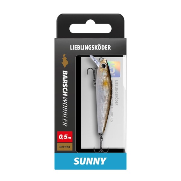 Lieblingsköder Barschwobbler 50mm 3,8g 0,5m Tauchtiefe Floating 16 Farben
