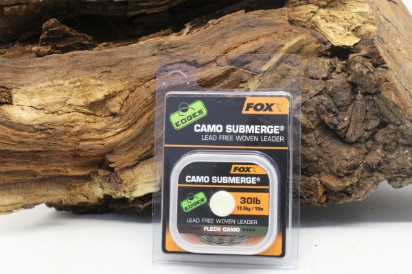 Fox Edges Submerge Fleck Camo Leader 30lb 13,6kg 10m