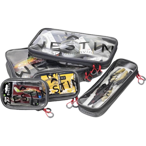 Westin W4 Clear Guard Pouch Set Transparent 5-teilig Tackle Organizer Set