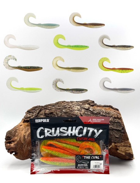 Rapala CrushCity The Curl 5" 12,7cm 15g aromatisiert 4 Stück 13 Farben