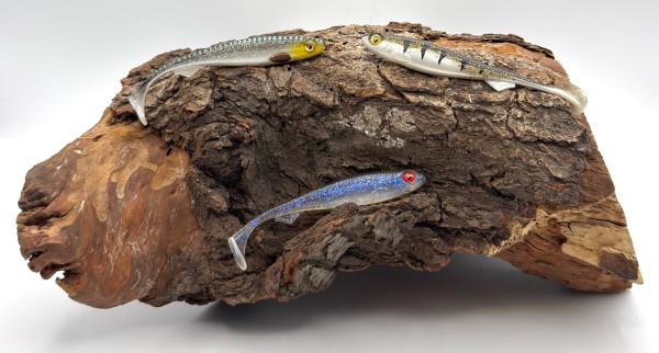 Fox Rage Naturals Slick Shad 11cm 7g Silver Halo Electric Flash Glitter Perch