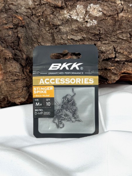 BKK Stinger Spike Black Nickel Softbait-Stinger Keeper Gr. M & L
