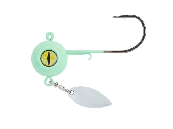 Balzer Valhall Bomb Jighead mit Spinnerblatt Fluo 50g - 150g Rainer Korn