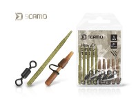 Delphin Set sCAMO HeavyC + Swivel + Tube Carp Rig Zubehör