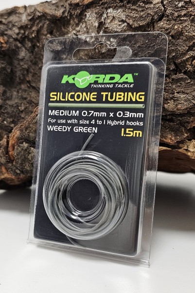 Korda Silicone Tube 0,70mm - Green 0,7mm x 0,3mm 1,5m