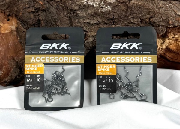 BKK Stinger Spike Black Nickel Softbait-Stinger Keeper Gr. M & L
