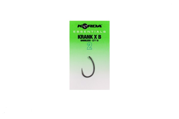 Korda Essentials Krank X Micro Barbed Karpfenhaken Größe 2 und 4