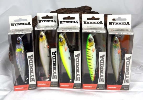 Hybrida Zanderkönig 2.0 Original 12cm 21g Wobbler mit Weitwurfsystem & BKK-Haken