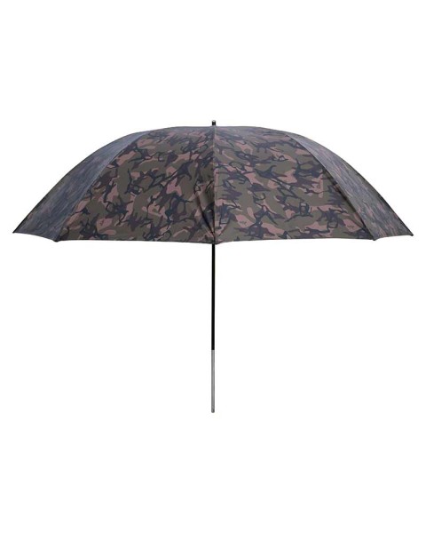 Fox 60 Inch Camo Brolly Anglerschirm Camo mit Fiberglasstange