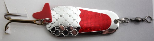 DAM Effzett Blinker Prisma Rot Glitter Silber 6g 16g 22g 30g 45g 60g FZ Spoon