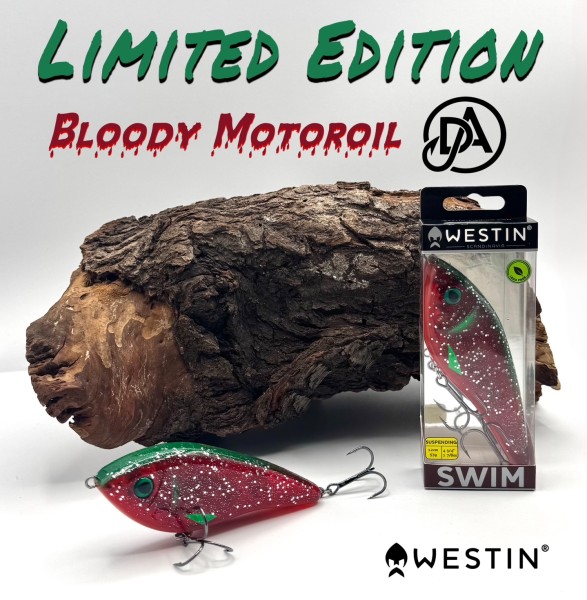 Westin Swim Glidebait 12cm 53g Suspending Bloody Motoroil UV DA Edition