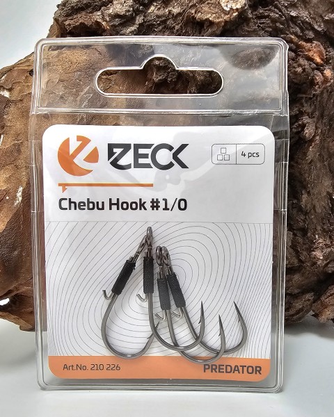 Zeck Chebu Hook 1/0 3/0 4/0 Einzelhaken Cheburashka Haken
