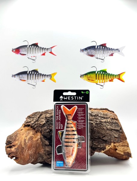 Westin Ricky The Roach Multi Jointed R2F 14cm 41g Sinking 5 Farben Bleifrei