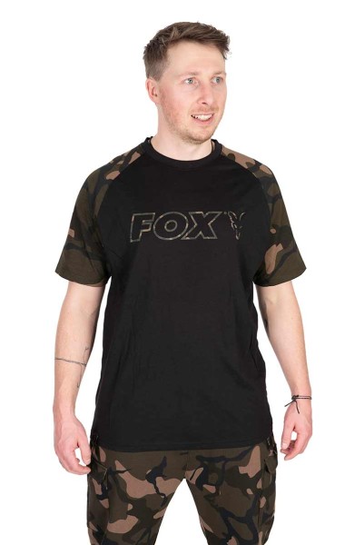 Fox T-Shirt Outline Schwarz Camo S M L XL XXL XXXL