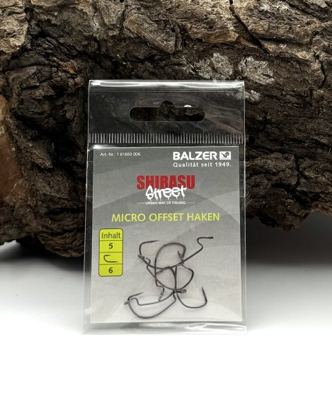 Balzer Shirasu Street Micro Offset Haken Gr. 1 2 4 6 je 5 Stück
