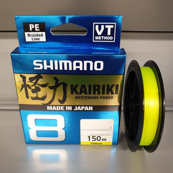 Shimano Kairiki VT NEW 8 150m Gelb Yellow