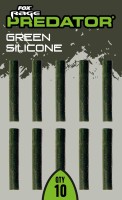 Fox Rage Predator Green Silicone 4mm Rig Sleeves Grün 10Stück