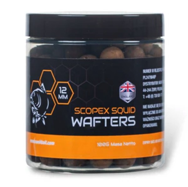 Nash Bait Scopex Squid Wafters 12mm 15mm 20mm 100g