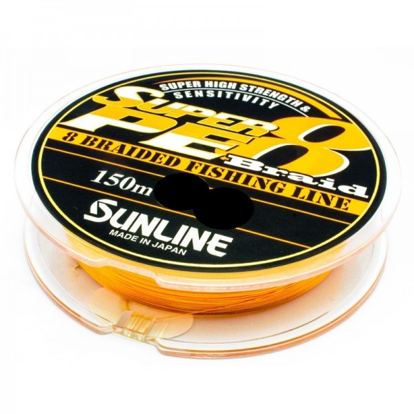 SUNLINE Super PE 8 Braid Orange Made in Japan 150m