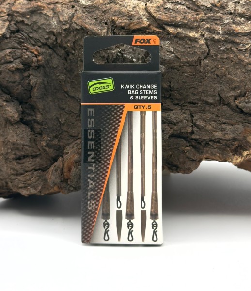 Fox Edges Kwik Change Bag Stems & Sleeves PVA Bag System 5 Stück